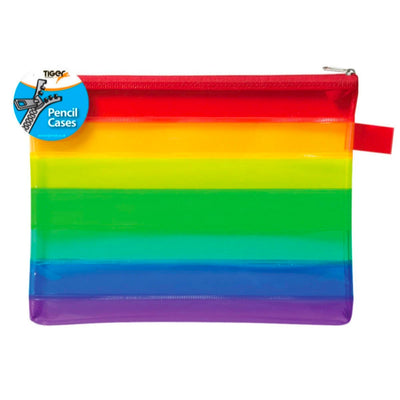 Gay Pride Rainbow A5 Plastic Pencil Case