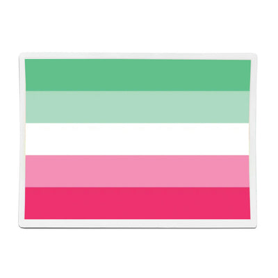 Abrosexual Flag Rectangle Vinyl Waterproof Sticker