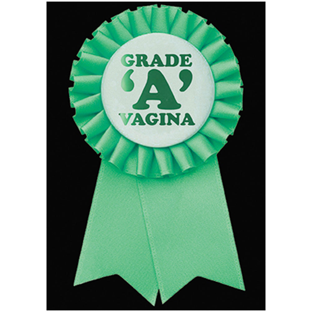 Big Badge Card - Grade 'A' Vagina Greetings Card