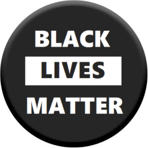 BLM Black Lives Matter (Black & White) Small Button Badge