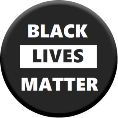 BLM Black Lives Matter (Black & White) Small Pin Badge