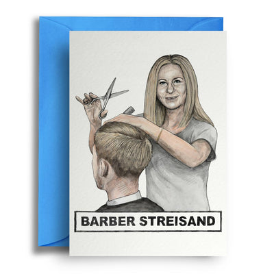 Barber Streisand - Greetings Card