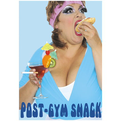 Post Gym Snack Greetings Card
