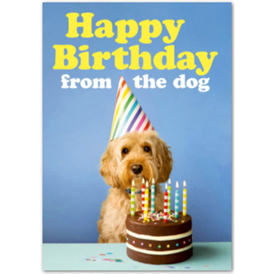 Happy Birthday from the Dog - Birthday Card