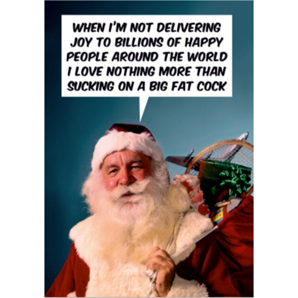 Rude Santa - Christmas Card