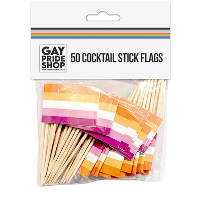 Lesbian Flag Cocktail/Toothpick Flags