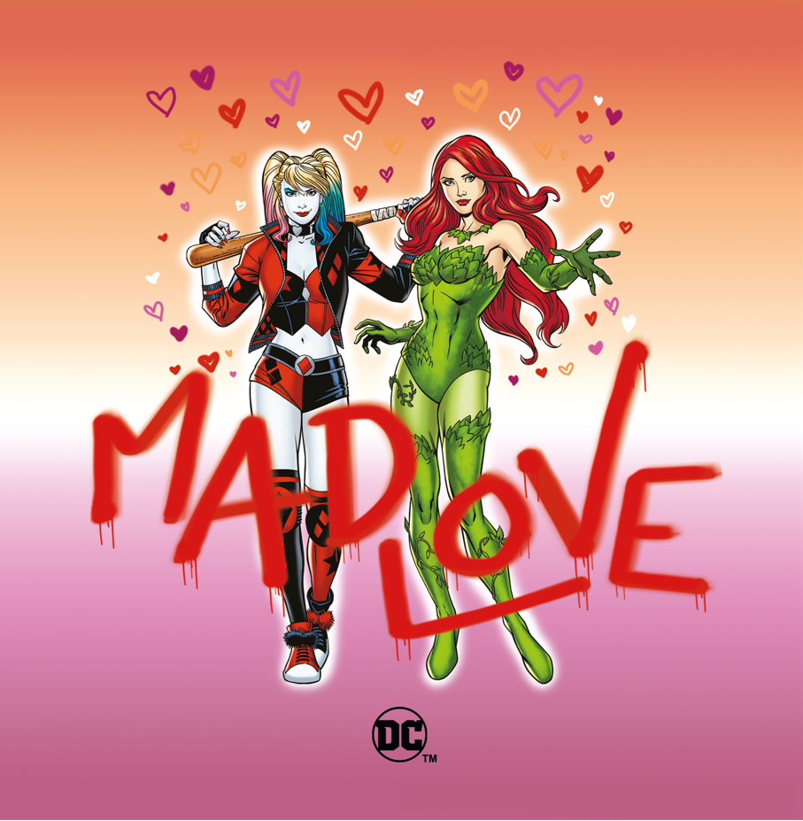 DC Comics Made Love with Poison Ivy & Harley Quinn - Lesbian Greetings Card