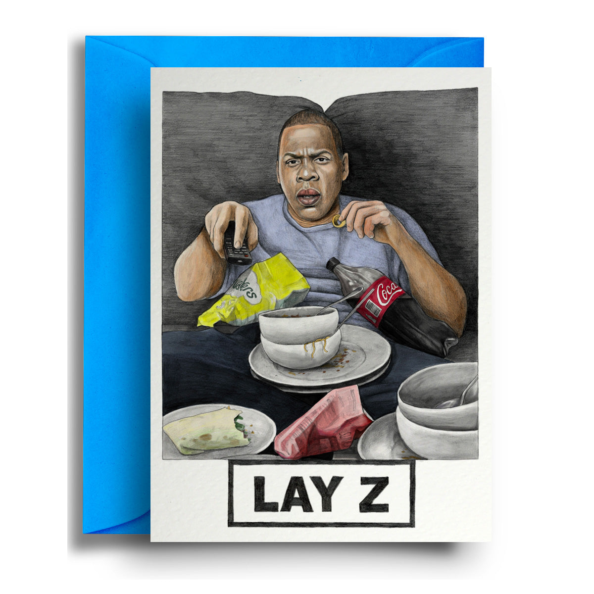 Lay Z - Greetings Card
