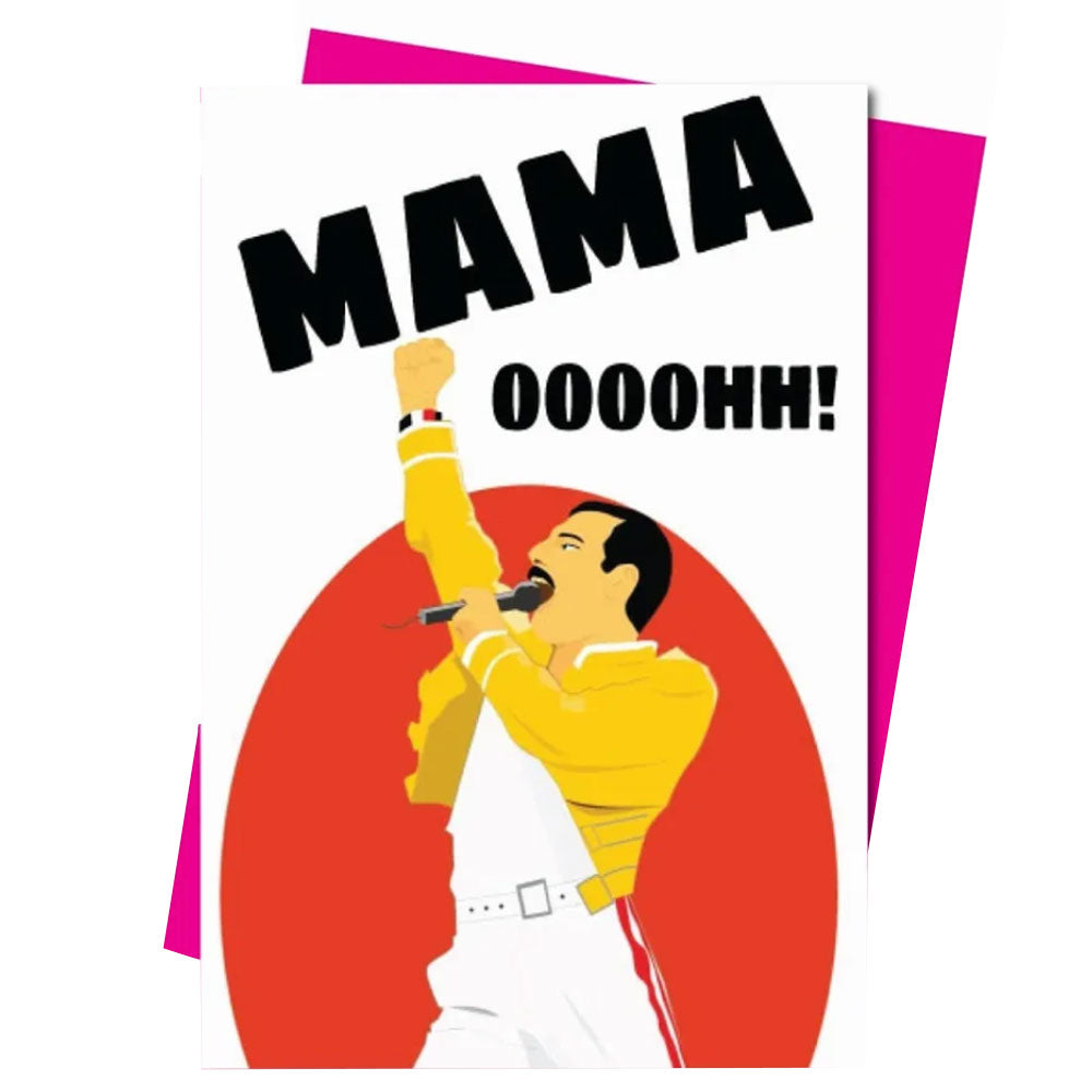 Freddie Mercury Mama Oooohh! - Gay Birthday Card