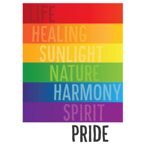 Life, Healing, Sunlight, Nature, Harmony, Spirit, Pride - Gay Greetings Card