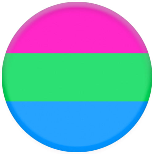 Polysexual Pride Flag Small Pin Badge