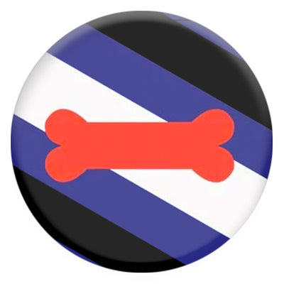 Puppy Play Pride Flag Small Pin Badge