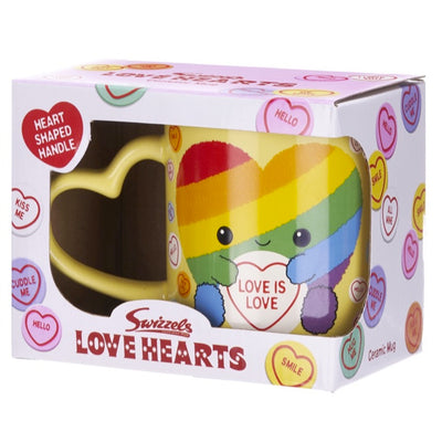 Swizzles Love Hearts - Love Is Love Rainbow Heart Mug