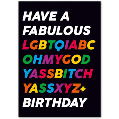 Happy LGBTQI+ Birthday - Gay Birthday Card