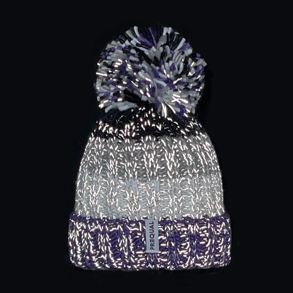 Asexual Luxury Super Sherpa Fleece Lined Reflective Bobble Hat