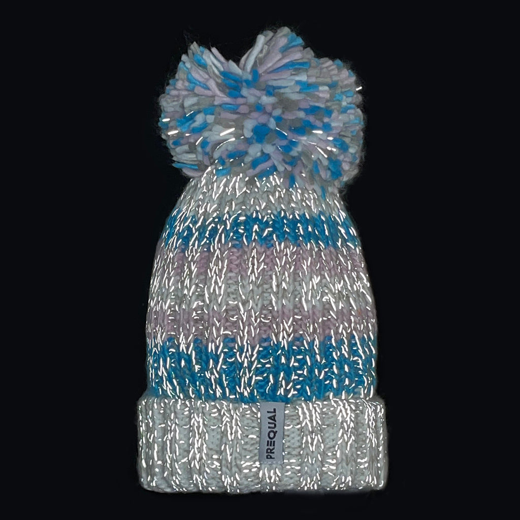 Transgender Luxury Super Sherpa Fleece Lined Reflective Bobble Hat