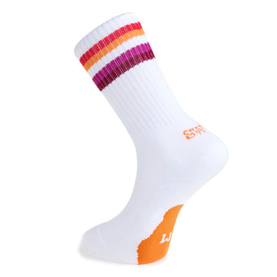 Athletic Fit Slider Socks - Lesbian Flag