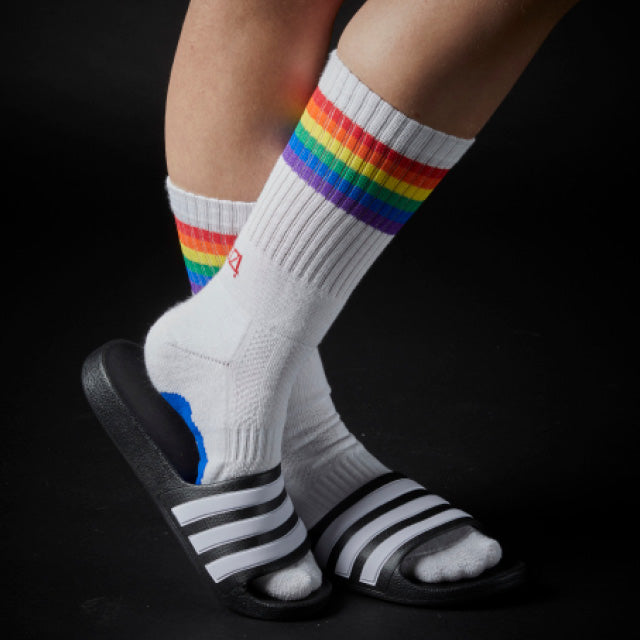 Athletic Fit Slider Socks - Gay Pride Rainbow Flag
