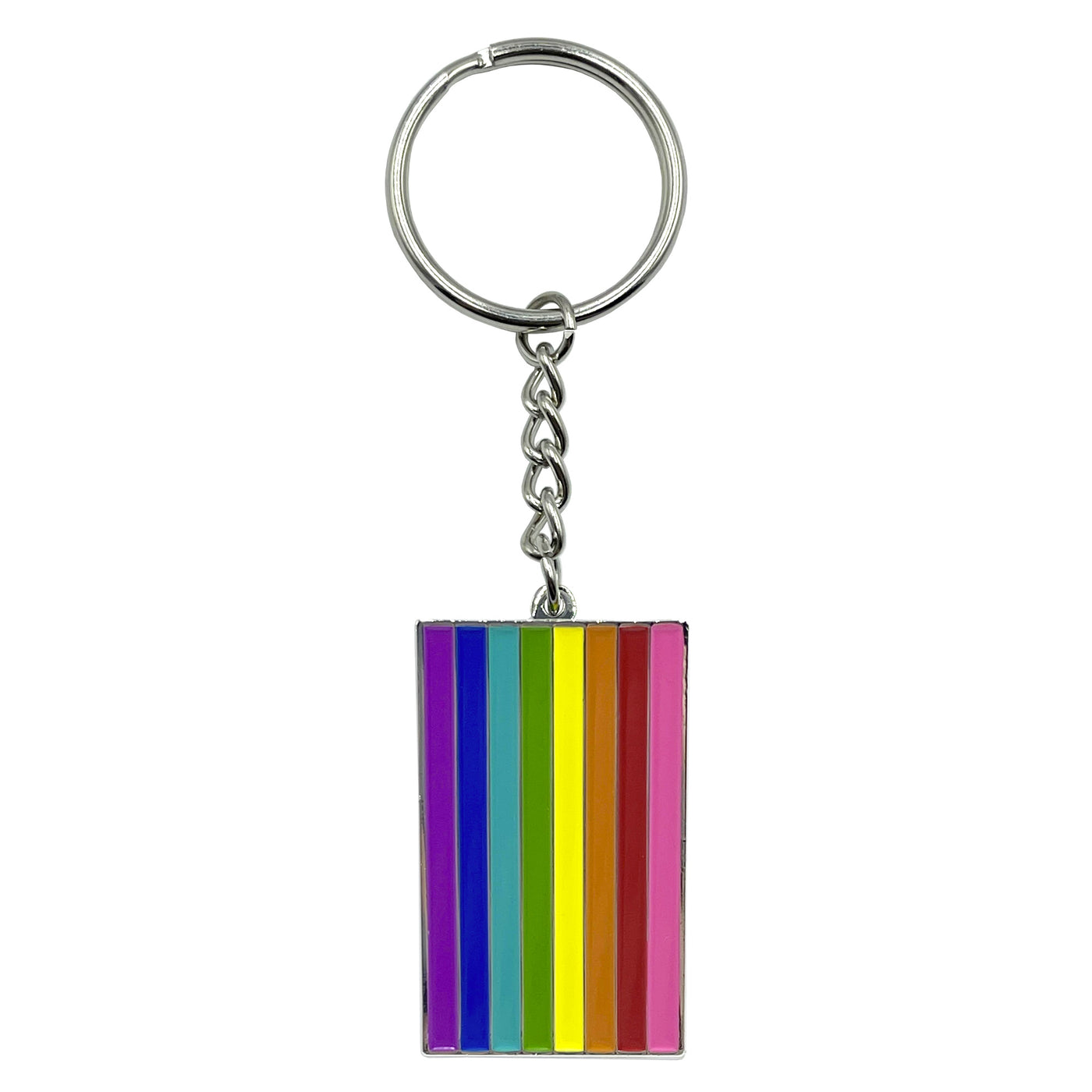 1978 Original Gay Pride Rainbow Flag Metal Keyring