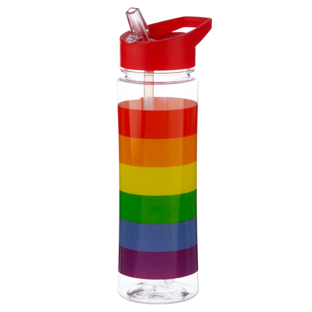 Gay Pride Rainbow Plastic Reusable Water Bottle