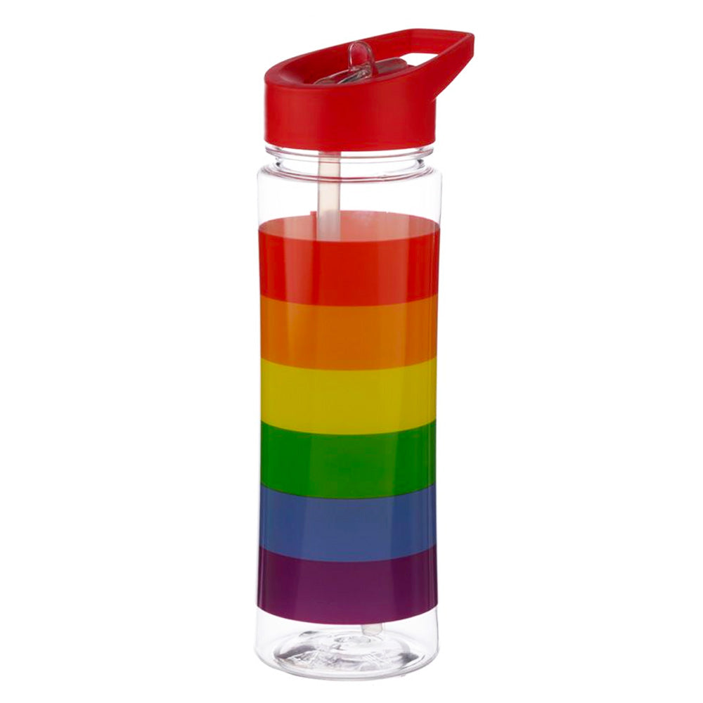 Gay Pride Rainbow Plastic Reusable Water Bottle