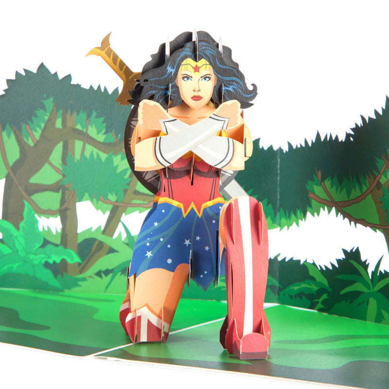 Wonder Woman Pop Up Card - Greetings Card
