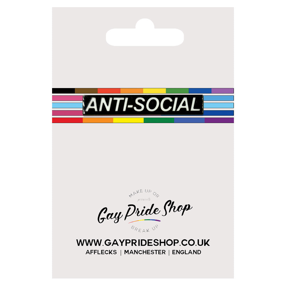 Anti Social Enamel Pin