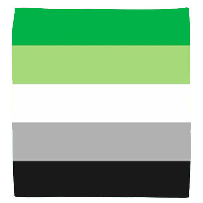 Aromantic Pride Flag Bandana
