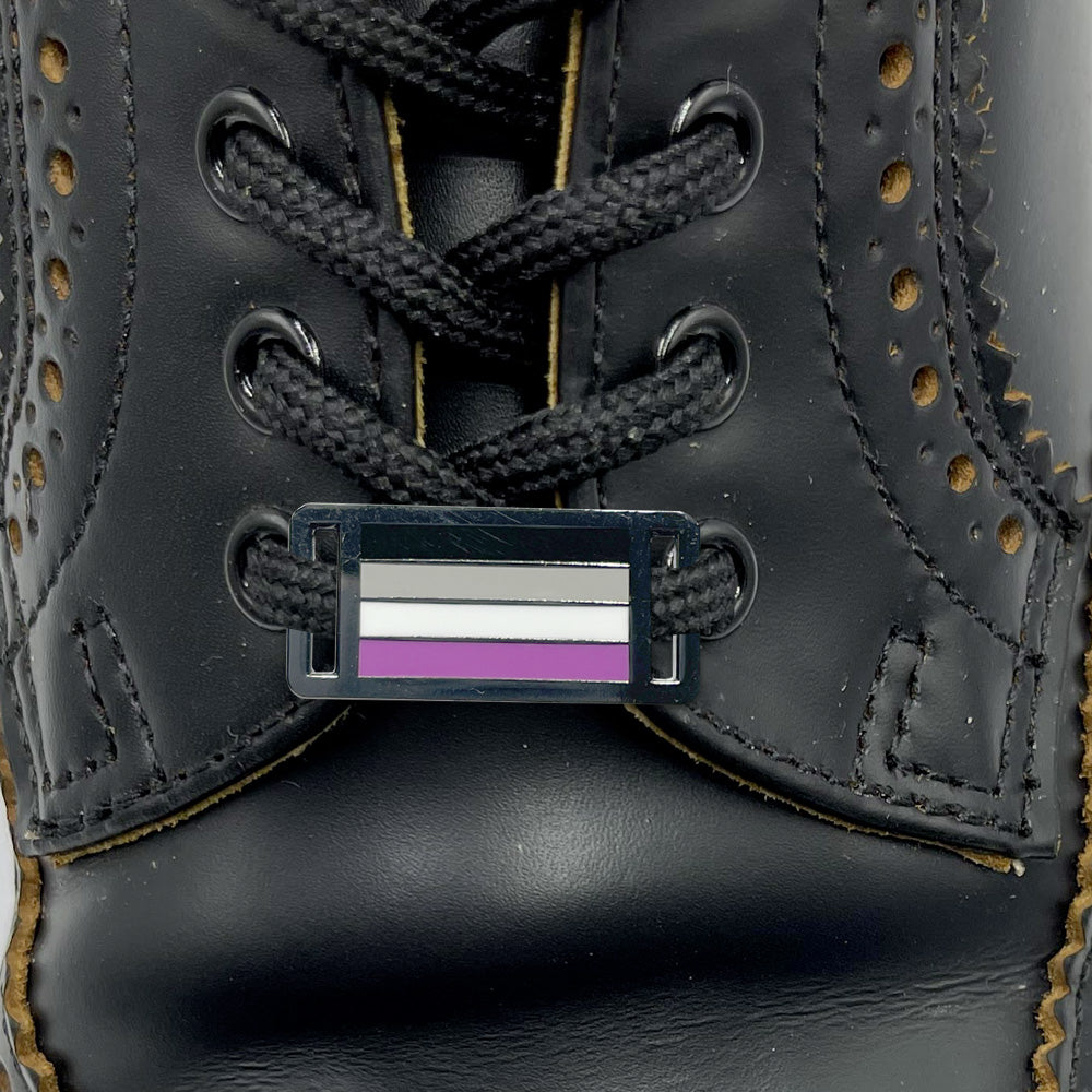 Shoelace Tags - Asexual Flag