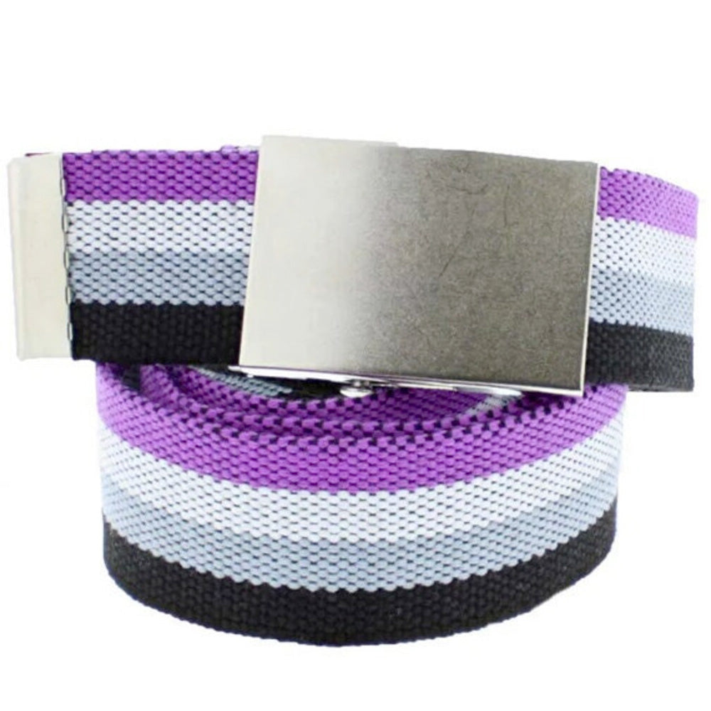 Asexual Flag Canvas Belt