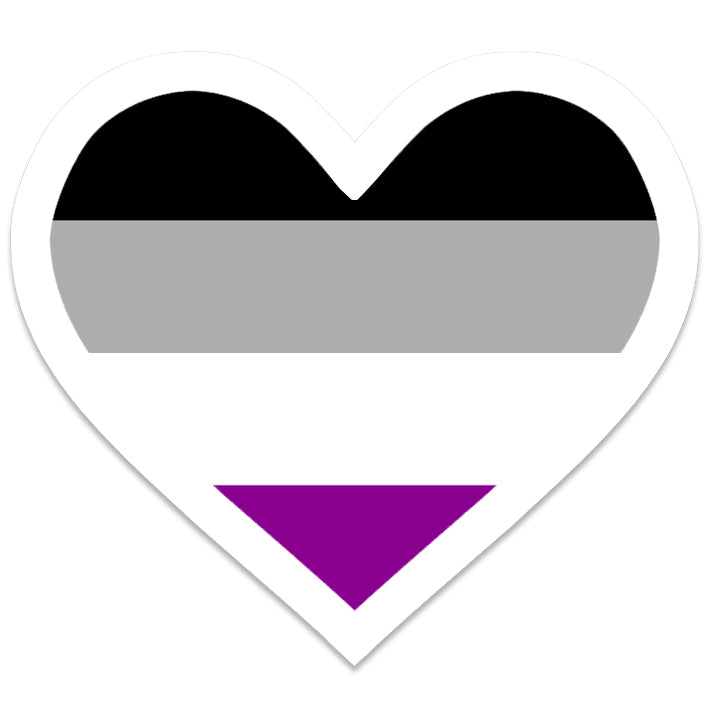 Asexual Heart Vinyl Waterproof Sticker