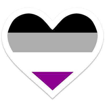 Asexual Heart Vinyl Waterproof Sticker