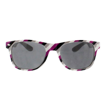 Asexual Flag Colours Wayfarer UV400 Sunglasses