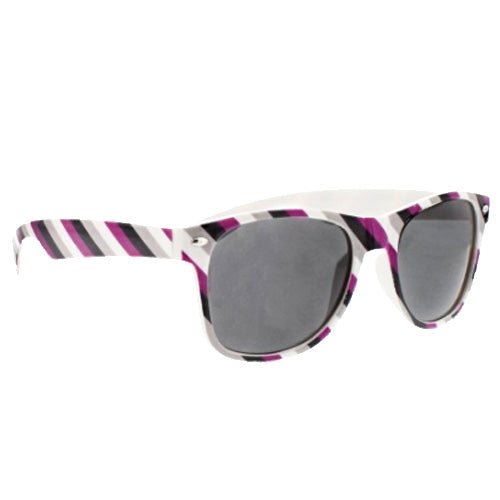 Asexual Flag Colours Wayfarer UV400 Sunglasses
