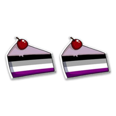 Asexual Cake Stud Earrings