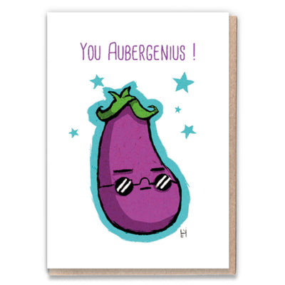 Aubergenius - Gay Greetings Card