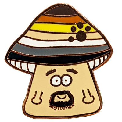 Mushroom Pride Enamel Pin Badge - Bear Pride
