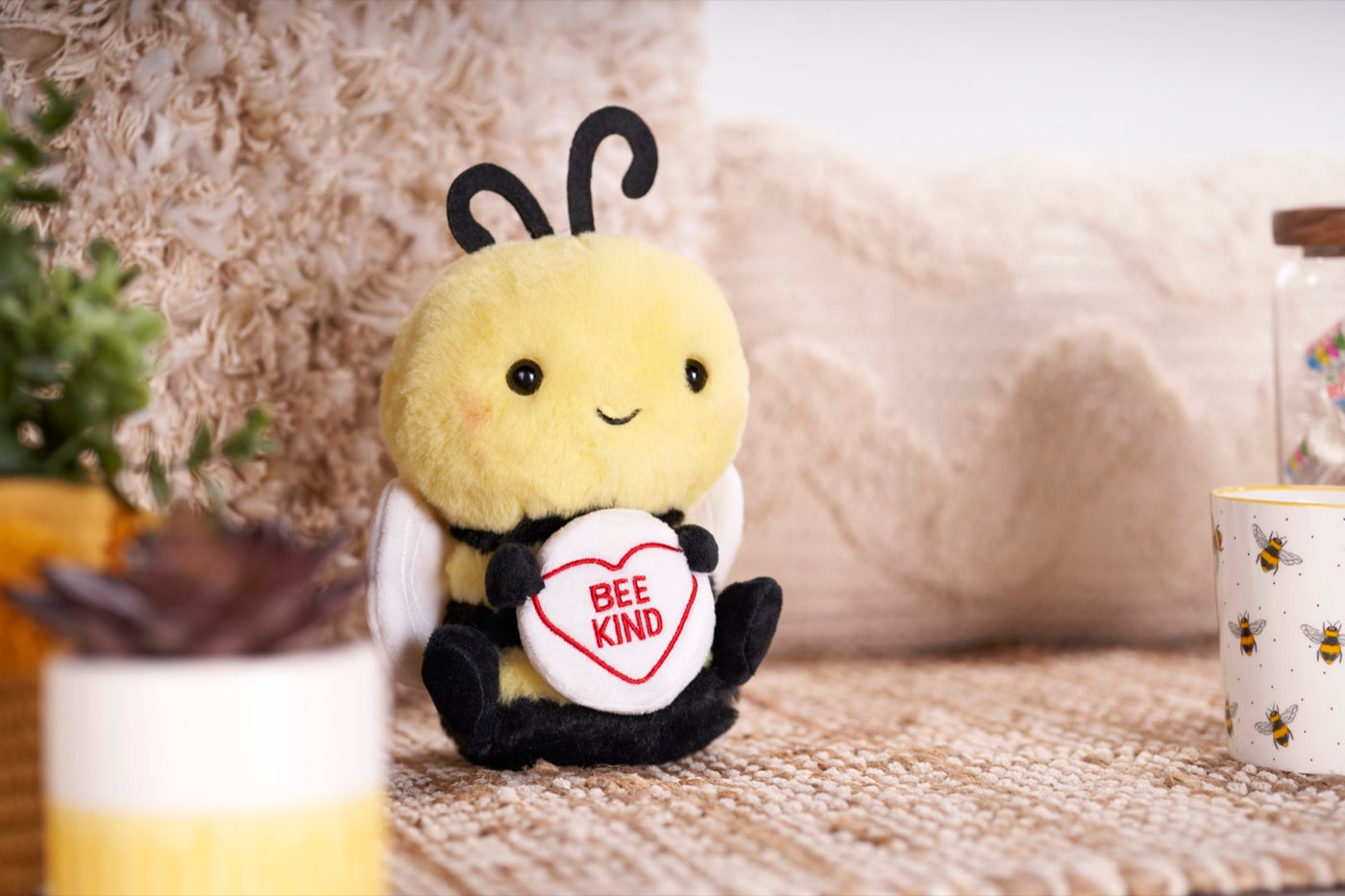 Swizzles Love Hearts - Bee Kind (Plain Sweet) Plush Toy