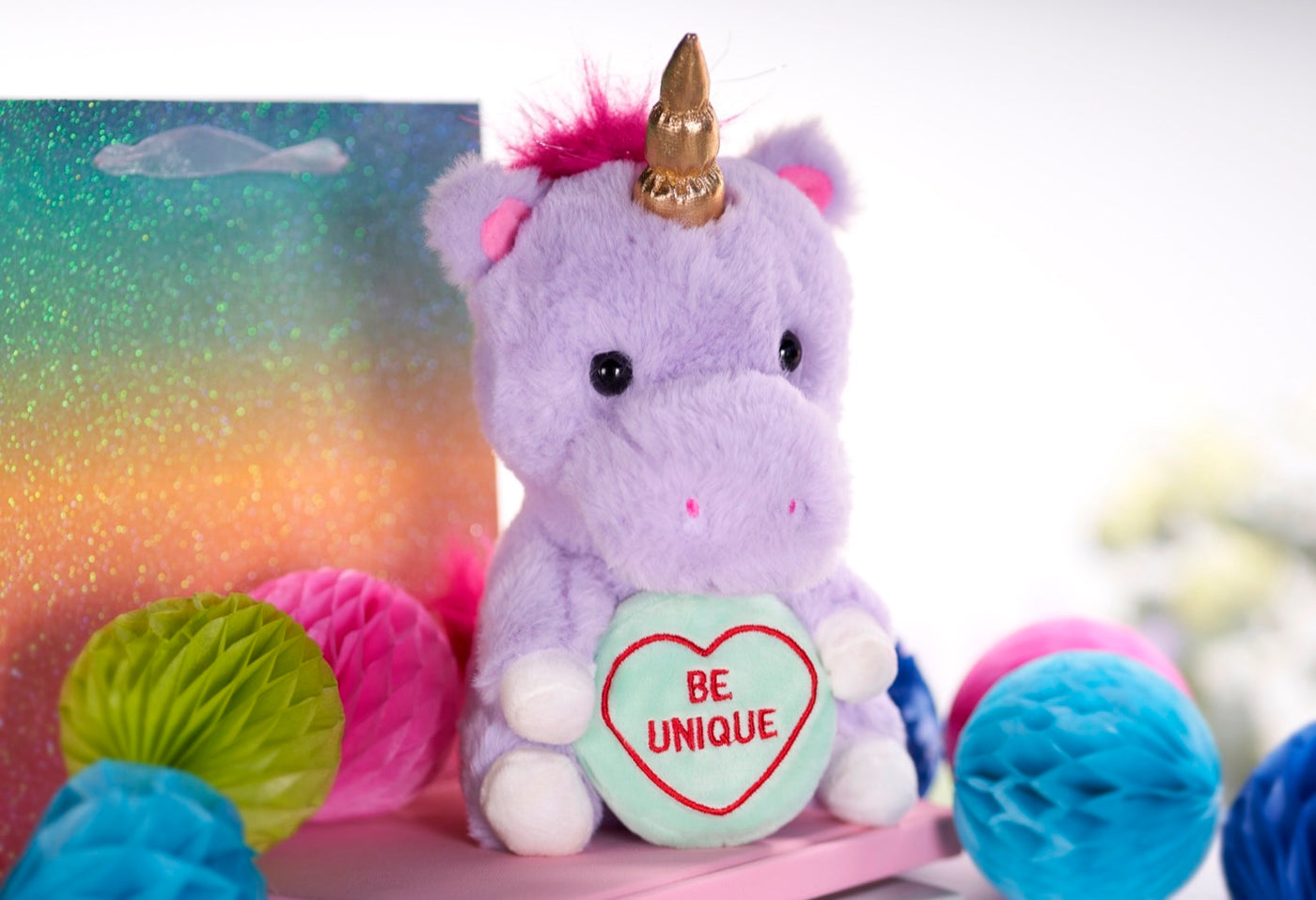 Swizzles Love Hearts - Unicorn (Be Unique) Plush Toy