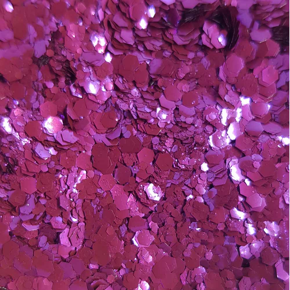 Biodegradable Purple Festival Glitter (Metallic Chunky Glitter Mix) - BioPassion