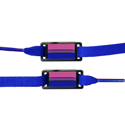 Shoelace Tags - Bisexual Flag