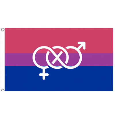 Bisexual Pride Symbol Flag (5ft x 3ft Premium)
