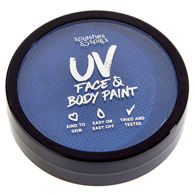 Splashes & Spills UV Face & Body Paint Cake - Blue