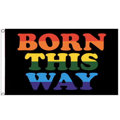 Born This Way Pride Flag (5ft x 3ft Premium)