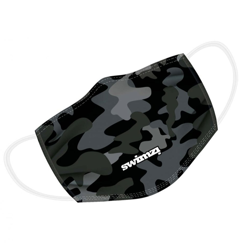 Black & Grey Camouflage Twin Layer Face Mask