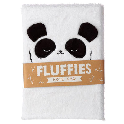 Fluffies Plush Animal A5 Notepad - Panda