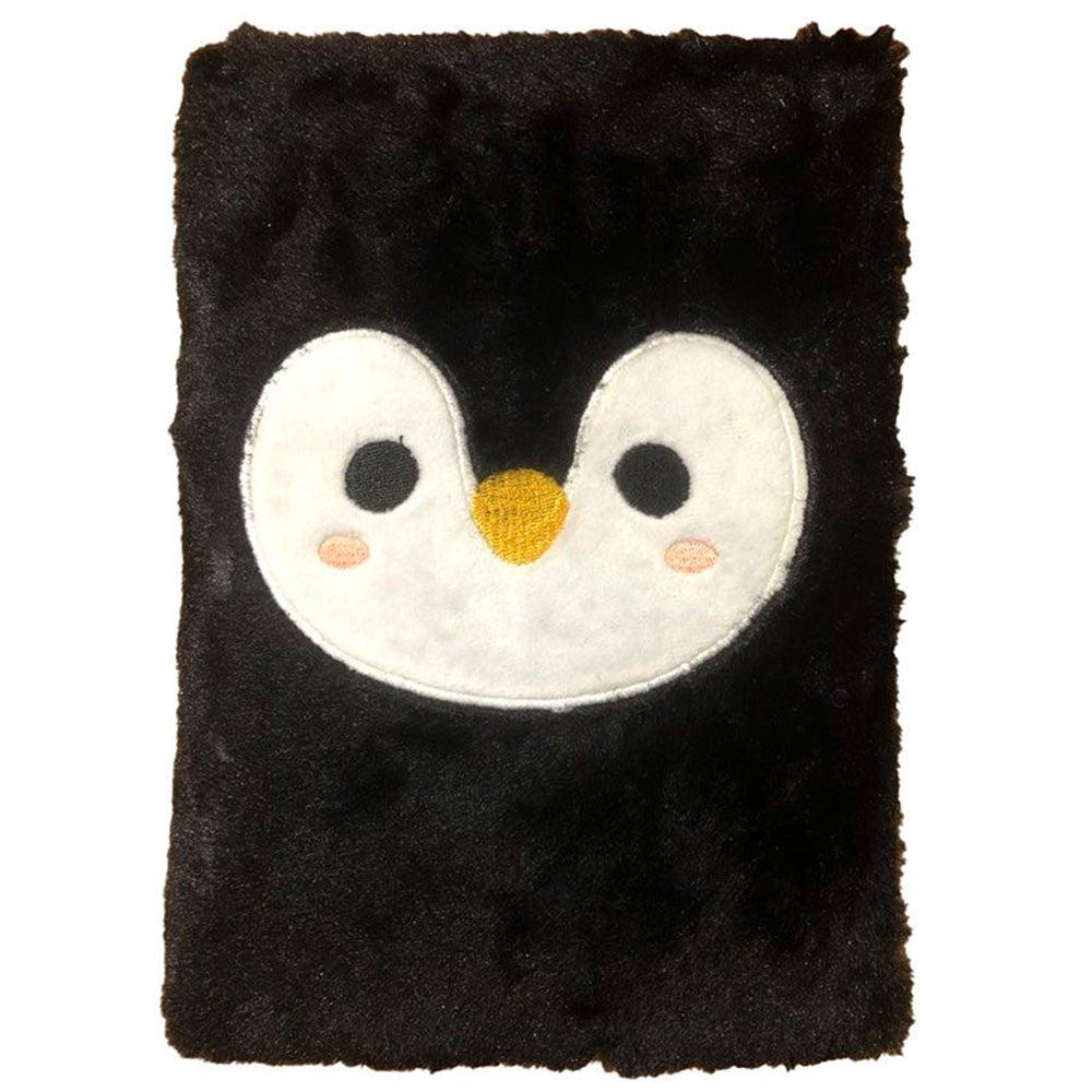 Fluffies Plush Animal A5 Notepad - Penguin