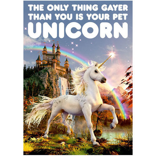 Pet Unicorn - Birthday Card
