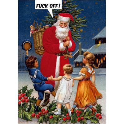 F*ck Off Santa - Christmas Card
