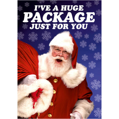 I've A Huge Package For You - Christmas Card